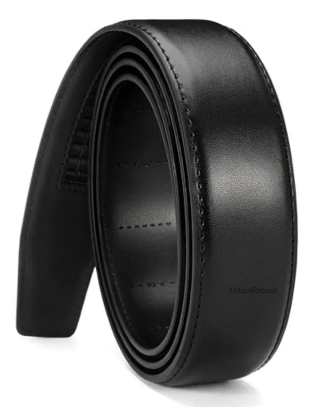 Genuine Leather Ratchet Belt Replacement Strap 1 3/8